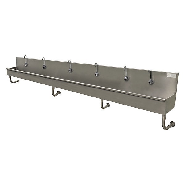 Wash Sink, ADA, Hands-Free, 6 Station