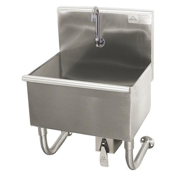 Service Sink, Hands-Free, 1 Stn, Knee Pedal