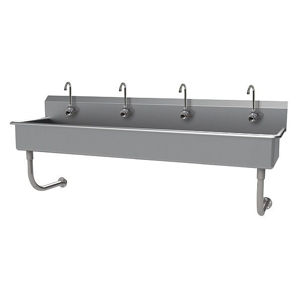Wash Sink, NSF, Hands-Free, 4 Station