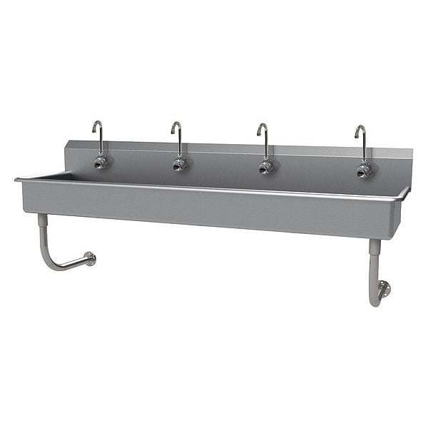 Wash Sink, NSF, ADA, Hands-Free, 4 Statn