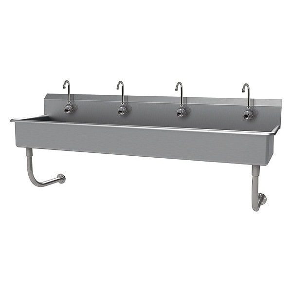 Wash Sink, NSF, Hands-Free, 4 Station