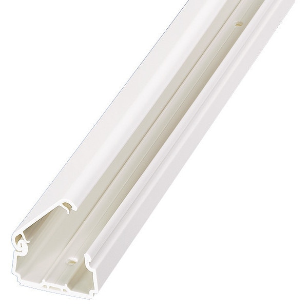 Base Raceway, LDPH Series, 1 Channel, 1.52 in W, 0.86 in H, 6 ft L, Ivory, 6 PK