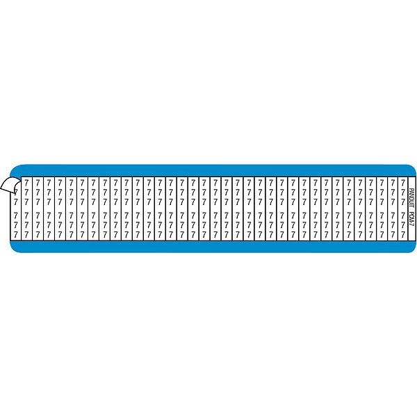Wire Marker Card, .36"x1.5", 100-124, PK25