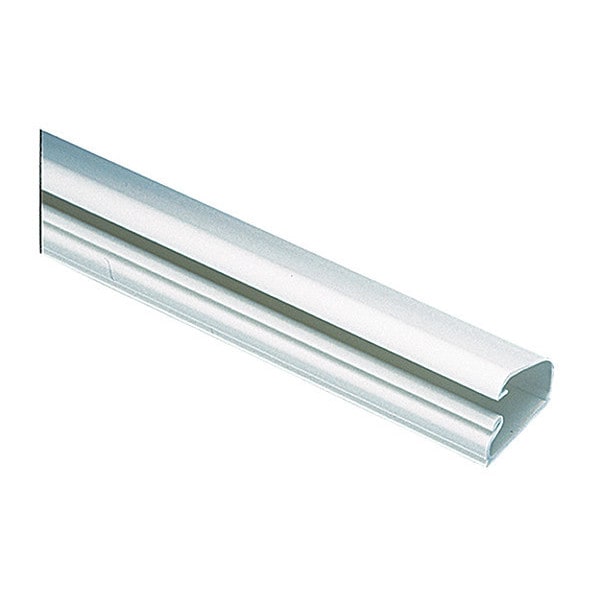 Base Raceway, LD5 Series, 1 Channel, 1 in W, 0.58 in H, 10 ft L, Ivory