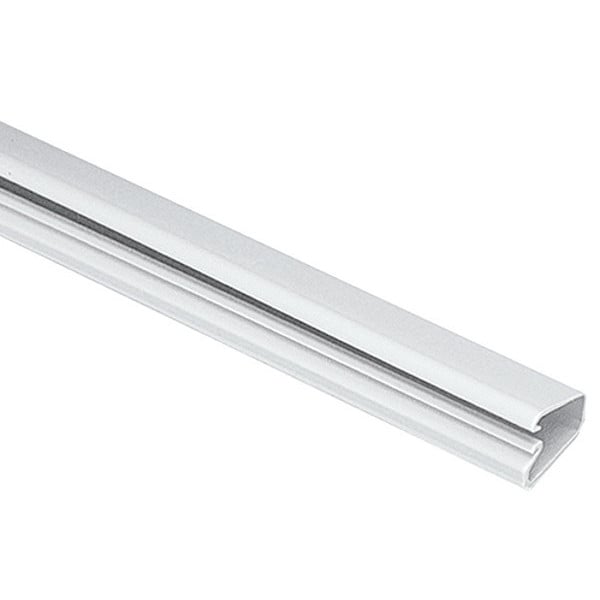 Base Raceway, LD3 Series, 1 Channel, 0.77 in W, 0.46 in H, 10 ft L, Off White