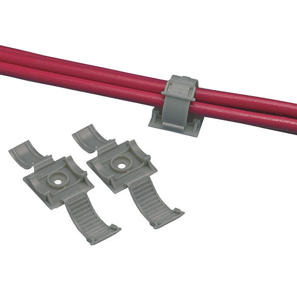 Adj.rel, Clmp, No 6screw, .69" Bdle, Gry, PK25