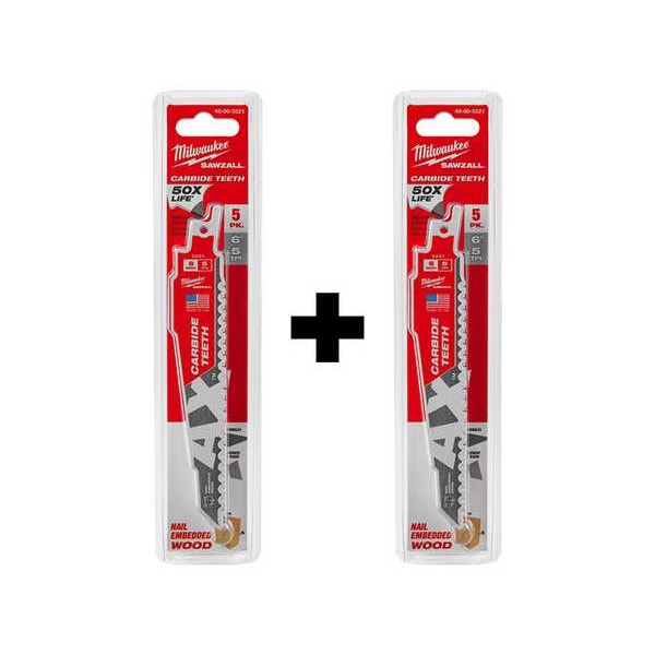THE AX with CARBIDE TEETH 5T 6L Combo 10-Pack