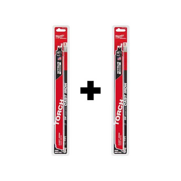 12 in x 7 TPI Reciprocating Saw Blade Combo Pack