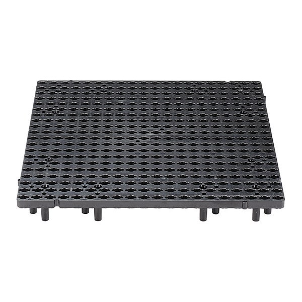 Grid Tile, 1 ft.x1 ft., Bl, 8 Per Pk