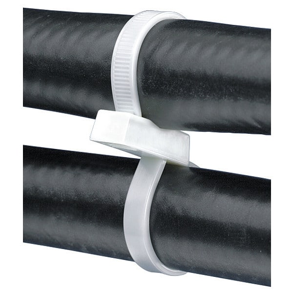Cable Tie, 15 in L, 3.60 in Max Bundle Dia., Black, Nylon, 120 lb Strength, 250 PK