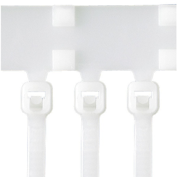 Cable Tie, 6 in L, 1-5/16 in Max Bundle Dia., Black, Nylon 6/6, 18 lb Strength, 5000 PK