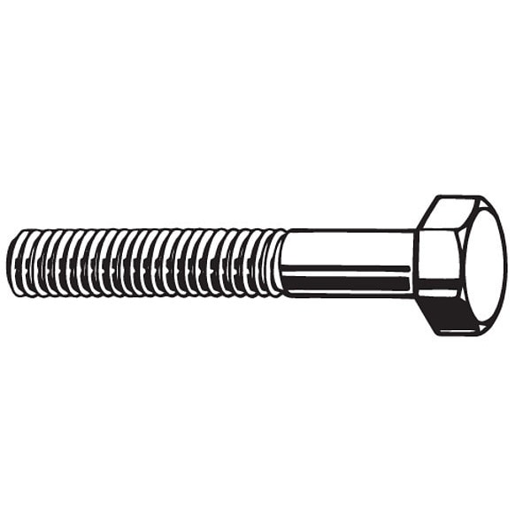 Class 10.9, M10-1.00 Hex Head Cap Screw, Black Oxide Steel, 90 mm L, 50 PK