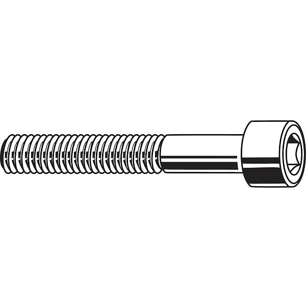 M48-5.00 Socket Head Cap Screw, Socket, Black Oxide Steel, 140 mm Length