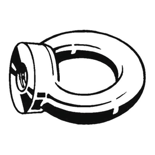 Eye Nut, M20, 40 mm ID, Steel, Black Oxide, 10 PK