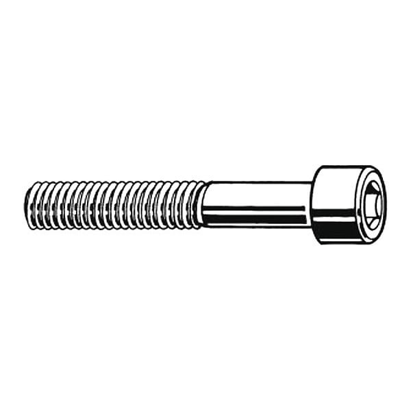 M16-2.00 Socket Head Cap Screw, Socket, Plain 316 Stainless Steel, 90 mm Length, 10 PK