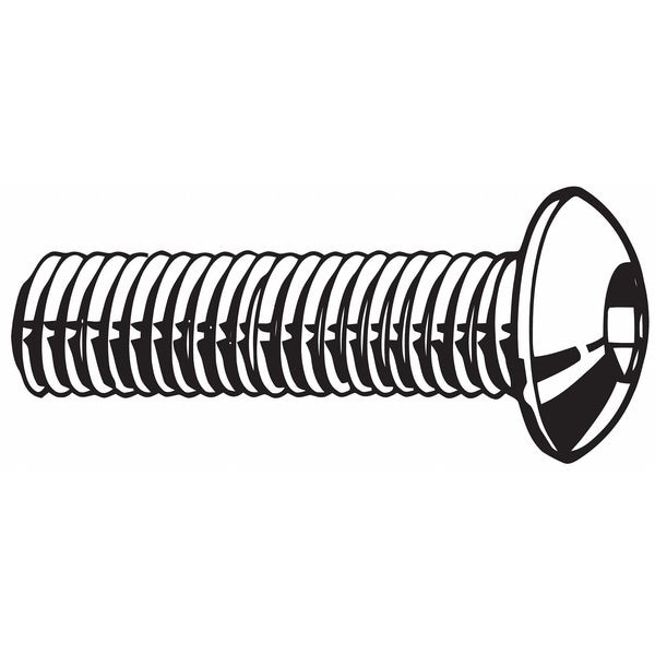M12-1.75 Socket Head Cap Screw, Button, Black Oxide Steel, 60 mm Length, 50 PK