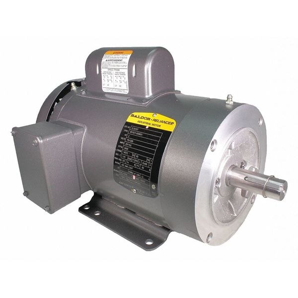 Capacitor-Start/Run General Purpose Motor, 2 hp HP, 115/208-230V AC Voltage, 145TC Frame