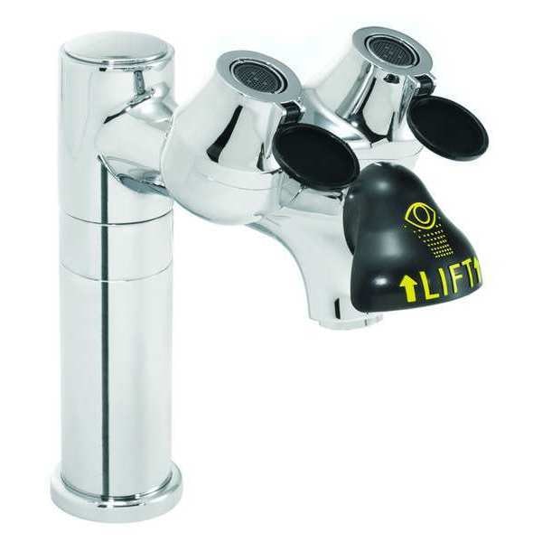 Eyewash/Faucet Combination, Counter Mounted, 8.0 H., 4.5 W