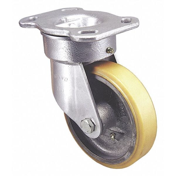 Kingpnls Plt Cstr, Swvl, Poly, 8", 2400 lb