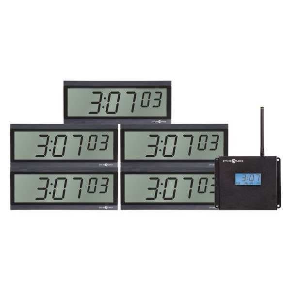 Wireless Synchronized LCD Clock, Digital