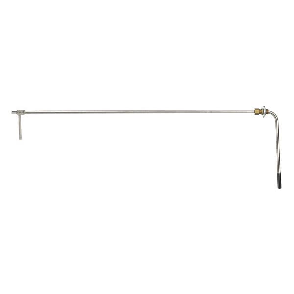 Pitot tube with built-in compression fitting, 12" insertion length, 5/16" dia.