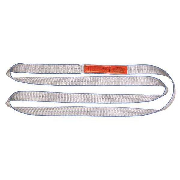 Web Sling, Type 5, 10 ft L, 6 in W, Polyester, Silver