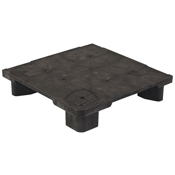 Recycled High Density Polyethylene Pallet, 24 in L, 24 in W, 5 1/2 in H, 1,000 lb Dynamic