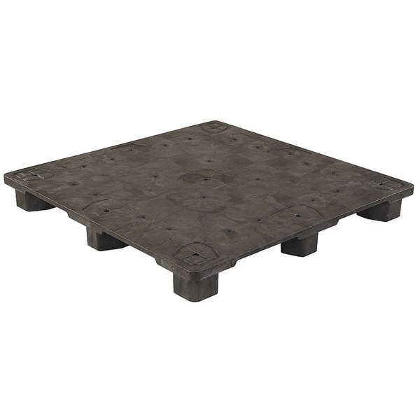 Recycled High Density Polyethylene Pallet, 48 in L, 48 in W, 5 1/2 in H, 4,000 lb Dynamic