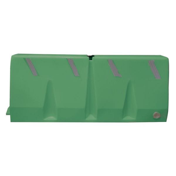 Polycade Traffic Barrier, Plastic, Diamond, 24 1/2 in Height, 58 1/4 in Length, 35 lb, Green