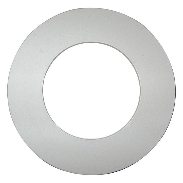 Flange Gasket, 3 in., 1/8 in., White, PTFE