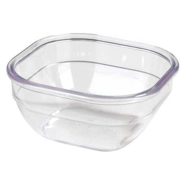 Square Bowl, 10 oz., SAN Clear PK48