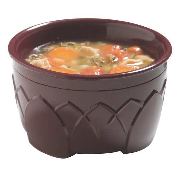 Insulated Bowl, 9 oz., Urethane Foam Cranberry PK48