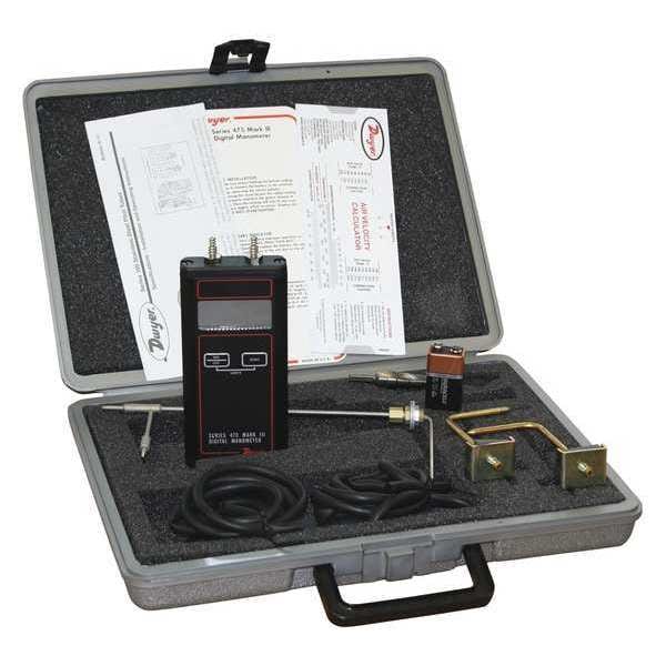 Air Velocity Kit, Digital, 40.00 In WC