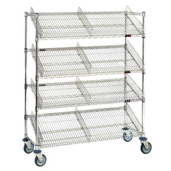 Suture Cart, 36x60, Chrome, 4 Shelves