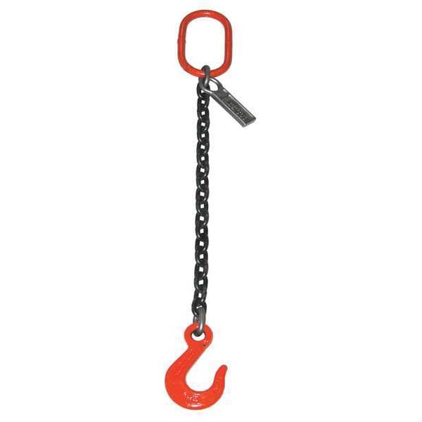 Chain Sling, Sngl Leg, 47700 lb, 1 In, 14 ft