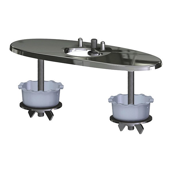 Cover Plate, 4", EQ Faucets, Curved/Hgh Arc