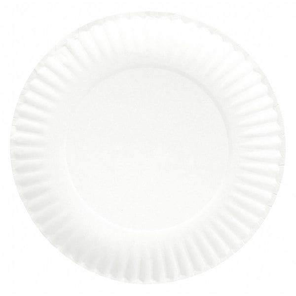 Paper, Plate, Round, 6", White, PK1000