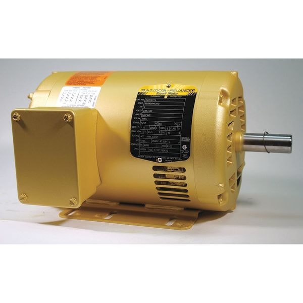 Three-Phase General Purpose Motor, 2 HP, 145T Frame, 208-230/460V AC Voltage, 1755 rpm Nameplate RPM