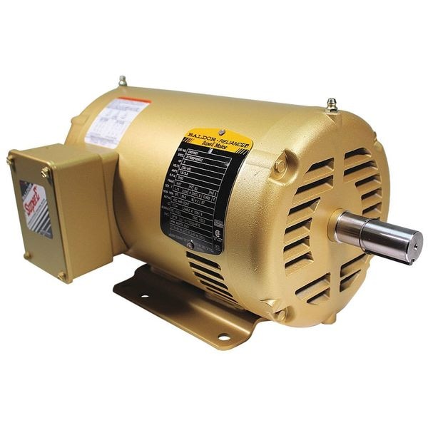 Three-Phase General Purpose Motor, 3 HP, 145T Frame, 230/460V AC Voltage, 3,450 Nameplate RPM