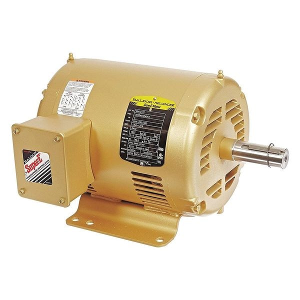 Three-Phase General Purpose Motor, 5 HP, 182T Frame, 208-230/460V AC Voltage, 3,450 Nameplate RPM