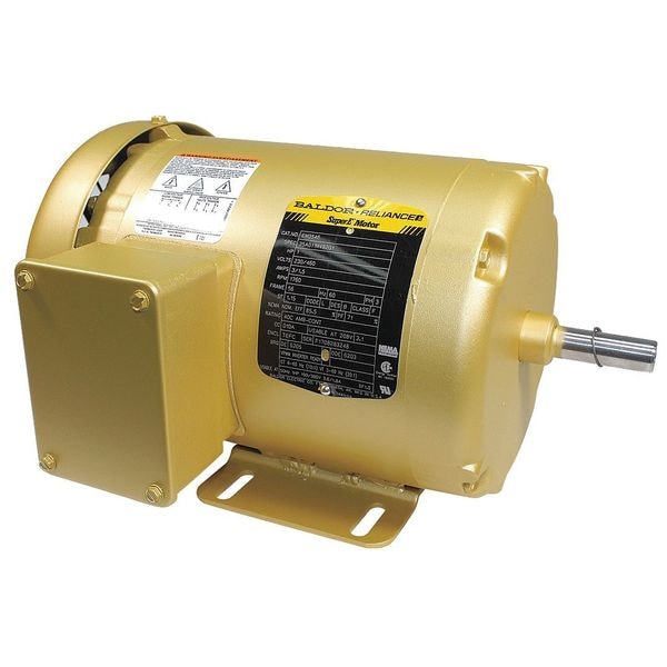 Three-Phase General Purpose Motor, 1 HP, 56 Frame, 208-230/460V AC Voltage, 1760 rpm Nameplate RPM