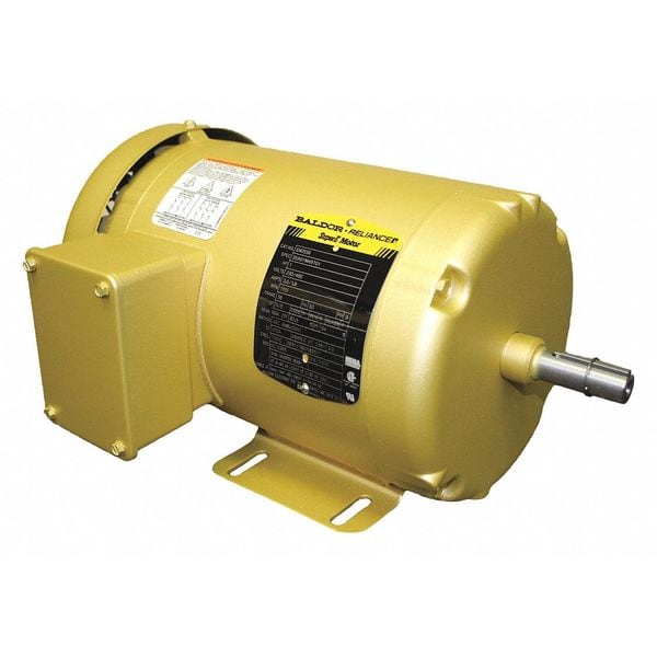 Three-Phase General Purpose Motor, 1 HP, 56 Frame, 208-230/460V AC Voltage, 1,155 Nameplate RPM
