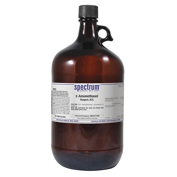2-Aminoethanol, Reagent, ACS, 4L, PK4