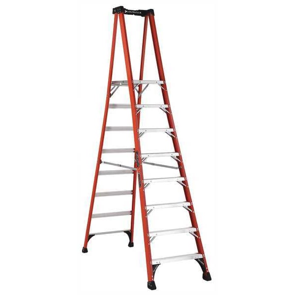 10 ft 5 in Fiberglass Platform Stepladder, 375 lb Capacity