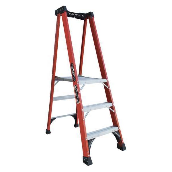 5 ft 8 in Fiberglass Platform Stepladder, 375 lb Capacity