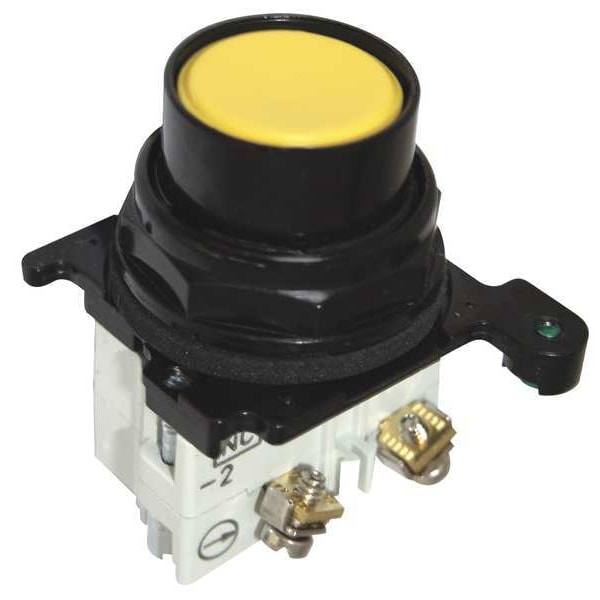 Non-Illuminated Push Button, Yellow
