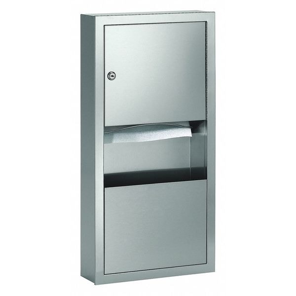 Semi-Recessed Towel/Waste Unit