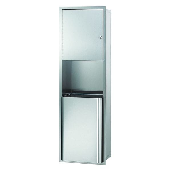 Recessed Towel/18gal. Waste Unit, SS