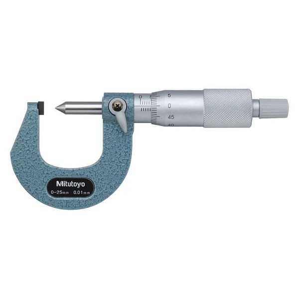 0 to 25/.01mm Point Micrometer W/C