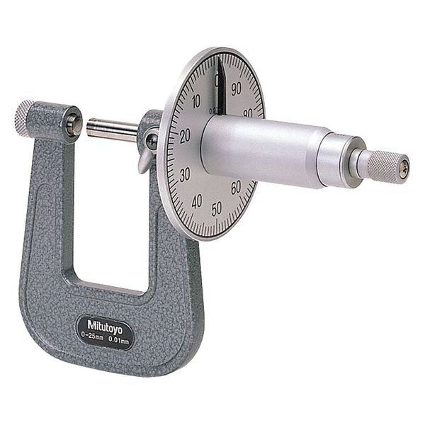 0 to 25/.01mm Sheet Metal Micrometer